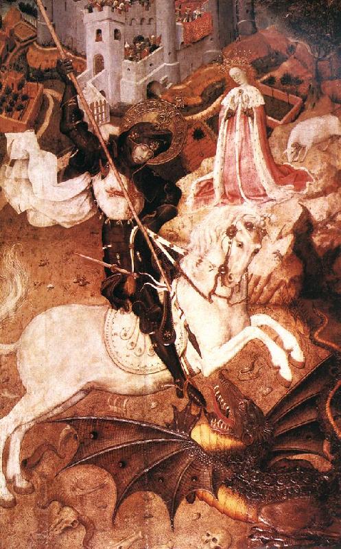 MARTORELL, Bernat (Bernardo) Saint George Killing the Dragon Sweden oil painting art